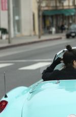 KENDALL JENNER Driving Out in Beverly Hills 03/13/2016