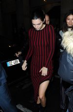 KENDALL JENNER Leaves Dior Afterparty in Paris 03/04/2016