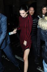 KENDALL JENNER Leaves Dior Afterparty in Paris 03/04/2016