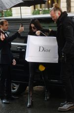 KENDALL JENNER Out and About in Paris 03/02/2016