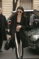 KENDALL JENNER Out and About in Paris 03/09/2016