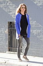 KERI RUSSELL Out and About in Brooklyn 03/16/2016