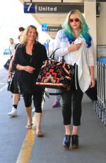 KESHA SEBERT at Los Angeles International Airport 03/19/2016