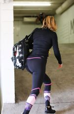 KHLOE KARDASHIAN in Tights Arrives at a Gym in Beverly Hills 03/01/2016