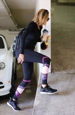 KHLOE KARDASHIAN in Tights Arrives at a Gym in Beverly Hills 03/01/2016