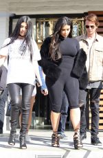 KIM and KOURTNEY KARDASHIAN Out in Calabasas 03/09/2016