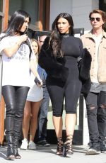 KIM and KOURTNEY KARDASHIAN Out in Calabasas 03/09/2016