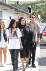 KIM and KOURTNEY KARDASHIAN Out in Calabasas 03/09/2016
