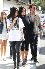 KIM and KOURTNEY KARDASHIAN Out in Calabasas 03/09/2016