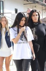 KIM and KOURTNEY KARDASHIAN Out in Calabasas 03/09/2016