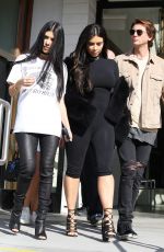 KIM and KOURTNEY KARDASHIAN Out in Calabasas 03/09/2016