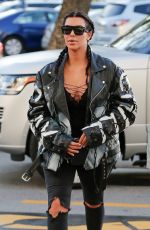 KIM KARDASHIAN and Kanye West at a Movie Date Night in Woodland Hills 03/12/2016