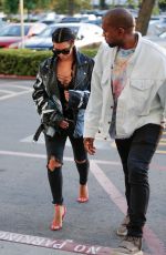 KIM KARDASHIAN and Kanye West at a Movie Date Night in Woodland Hills 03/12/2016