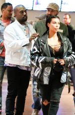 KIM KARDASHIAN and Kanye West at a Movie Date Night in Woodland Hills 03/12/2016