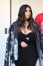 KIM KARDASHIAN Arrives at Epione in Beverly Hill 03/17/2016