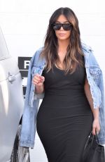 KIM KARDASHIAN Out and About at a Studio in Van Nuys 03/25/2216