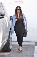KIM KARDASHIAN Out and About at a Studio in Van Nuys 03/25/2216