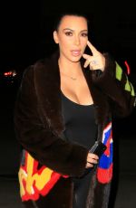 KIM KARDASHIAN Out for Dinner at Giorgio Baldi in Santa Monica 03/03/2016