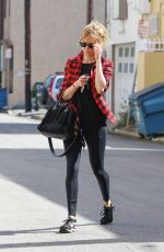 KIMBERLY STEWART Leaves Tracy Anderson Studios in West Hollywood 03/01/2016