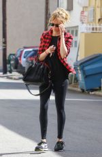 KIMBERLY STEWART Leaves Tracy Anderson Studios in West Hollywood 03/01/2016