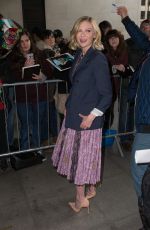 KIRSTEN DUNST Arrives at Radio 1 Studios in London 03/31/2016