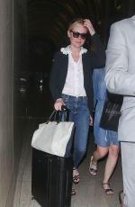 KIRSTEN DUNST at LAX Airport in Los Angeles 03/14/2016
