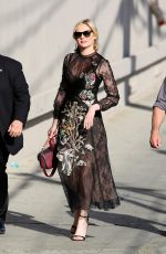 KIRSTEN DUNST Leaves Jimmy Kimmel Live in Los Angeles 03/15/2016