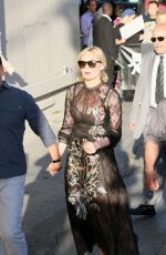 KIRSTEN DUNST Leaves Jimmy Kimmel Live in Los Angeles 03/15/2016