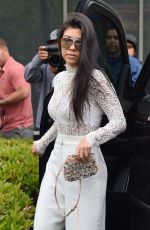 KOURTNEY KARDASHIAN Arrives at a Church in Agoura Hills 03/27/2016