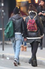 KRISTEN STEWART Holding Hands with Soko Out in Paris 03/14/2016