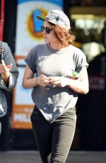 KRISTEN STEWART Leaves Cafe Gratitude with French Singer/actress Soko in Los Angeles 03/02/2016