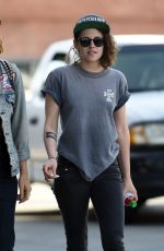 KRISTEN STEWART Leaves Cafe Gratitude with French Singer/actress Soko in Los Angeles 03/02/2016