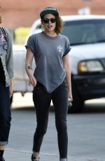 KRISTEN STEWART Leaves Cafe Gratitude with French Singer/actress Soko in Los Angeles 03/02/2016