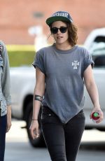 KRISTEN STEWART Leaves Cafe Gratitude with French Singer/actress Soko in Los Angeles 03/02/2016