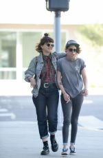 KRISTEN STEWART Leaves Cafe Gratitude with French Singer/actress Soko in Los Angeles 03/02/2016