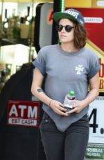 KRISTEN STEWART Leaves Cafe Gratitude with French Singer/actress Soko in Los Angeles 03/02/2016