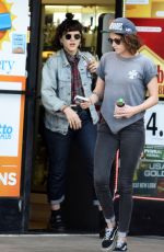 KRISTEN STEWART Leaves Cafe Gratitude with French Singer/actress Soko in Los Angeles 03/02/2016