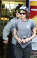 KRISTEN STEWART Leaves Cafe Gratitude with French Singer/actress Soko in Los Angeles 03/02/2016
