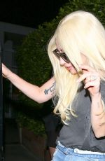 LADY GAGA Leaves Giorgio Baldi Italian Restaurant in Hollywood 03/20/2016