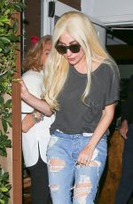 LADY GAGA Leaves Giorgio Baldi Italian Restaurant in Hollywood 03/20/2016