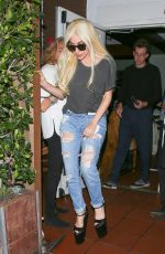 LADY GAGA Leaves Giorgio Baldi Italian Restaurant in Hollywood 03/20/2016