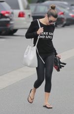 LEA MICHELE Out and About in Brentwood 03/04/2016