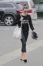 LEA MICHELE Out and About in Brentwood 03/04/2016