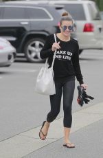 LEA MICHELE Out and About in Brentwood 03/04/2016