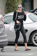 LEA MICHELE Out and About in Brentwood 03/04/2016