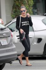 LEA MICHELE Out and About in Brentwood 03/04/2016
