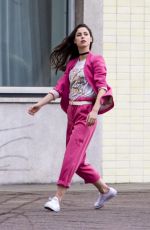 LENA MEYER-LANDRUT on the Set of Her New Music Video in Berlin 03/15/2016