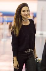 LILY ALDRIDGE at JFK Airport in New York 03/07/2016