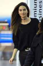LILY ALDRIDGE at JFK Airport in New York 03/07/2016