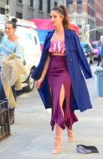 LILY ALDRIDGE Leaves The Buzzfeed Office in New York 03/08/2016